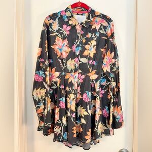 CINO Rio De Janeiro Washed Indigo Tunic, Size L